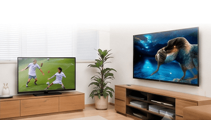 2台のテレビ